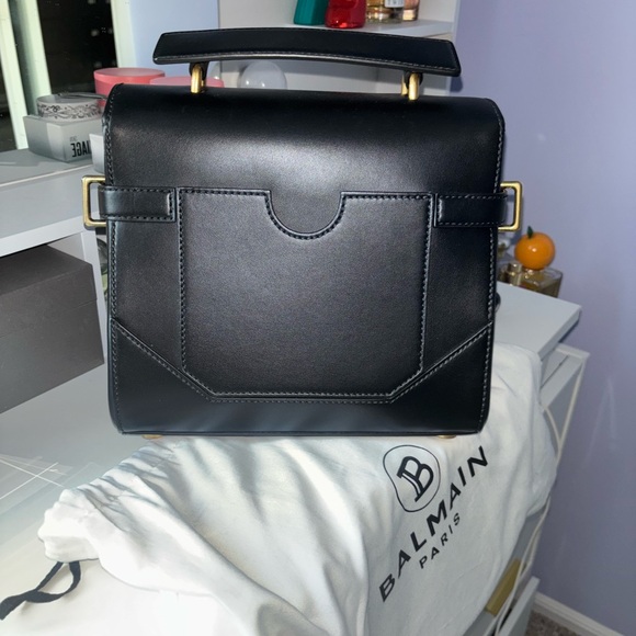 Balmain Black Mini Bag with Gold Accents - Picture 4 of 7